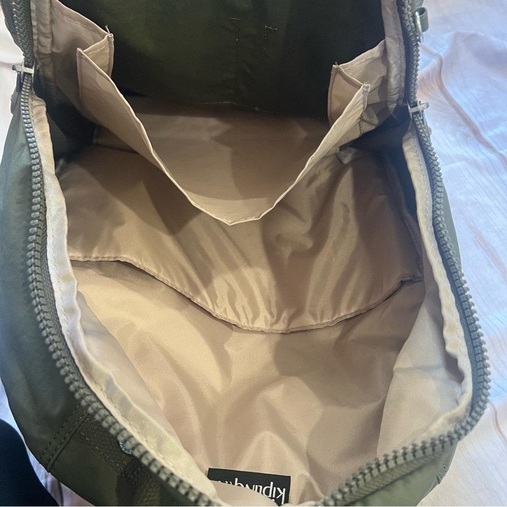 Kipling Green Backpack laptop bag - Picture 5 of 9